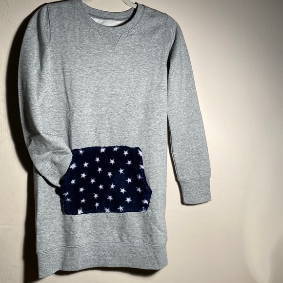 White Chocolate crew neck sweater dress. Size S